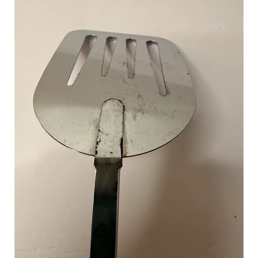 Vintage Foley Slotted Spatula Turner‎ Chrome Plated Cook Food Retro Kitchen USA